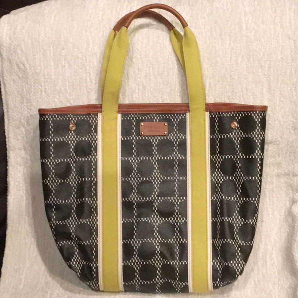 NWOT Kate Spade NY Canvas and Leather Tote Bag